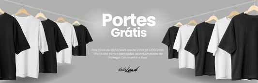 Portes Grátis em Todas as Encomendas – Válido para Portugal!