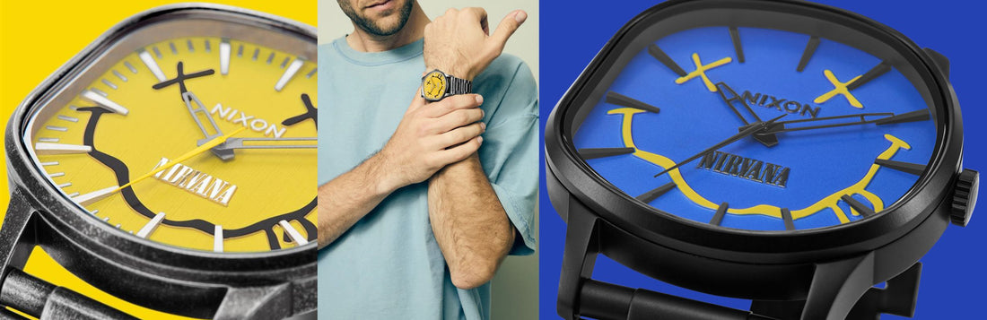 ESGOTADO E AGORA DE VOLTA: O Relógio Nixon x Nirvana Sentry Wobble e a Nova Cor Super Matte Black