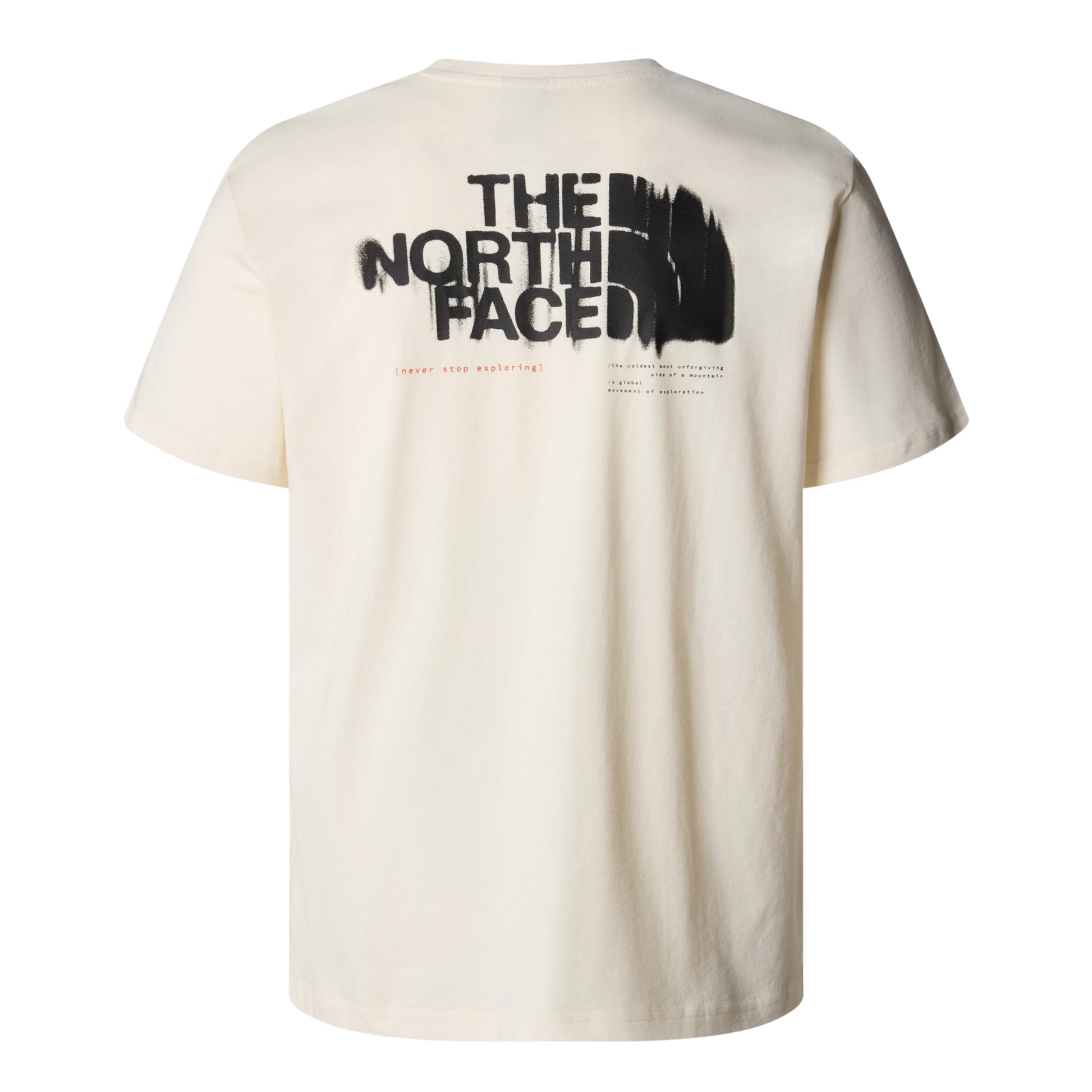 The North Face Graphic T-Shirt 3 White Dune. Foto da parte de trás.