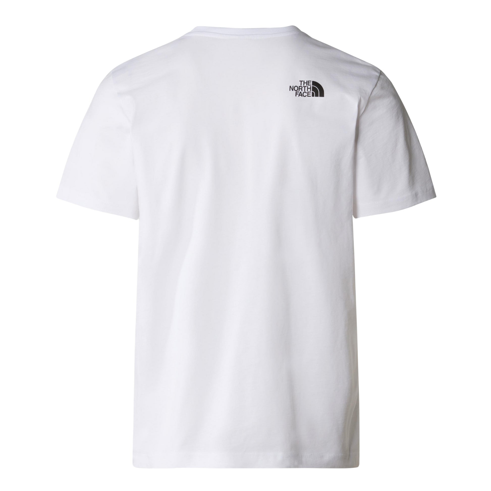 The North Face Easy T-Shirt TNF White/TNF Black Beta Flash Print. Foto da parte de trás.