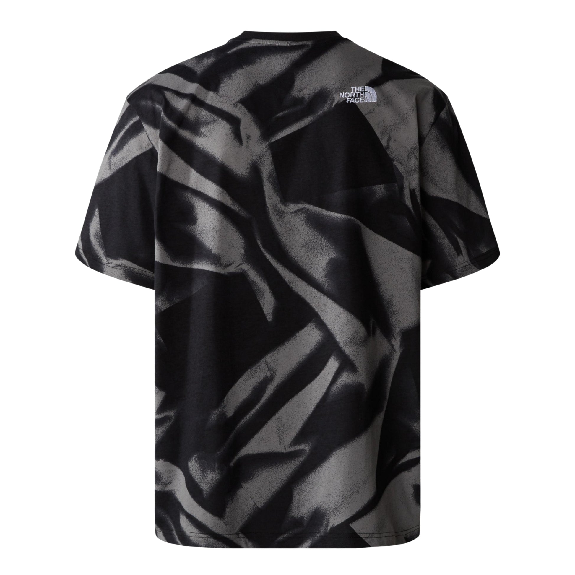 The North Face Oversize Simple Dome T-Shirt Smoked Pearl Garment Fold Print. Foto da parte de trás.