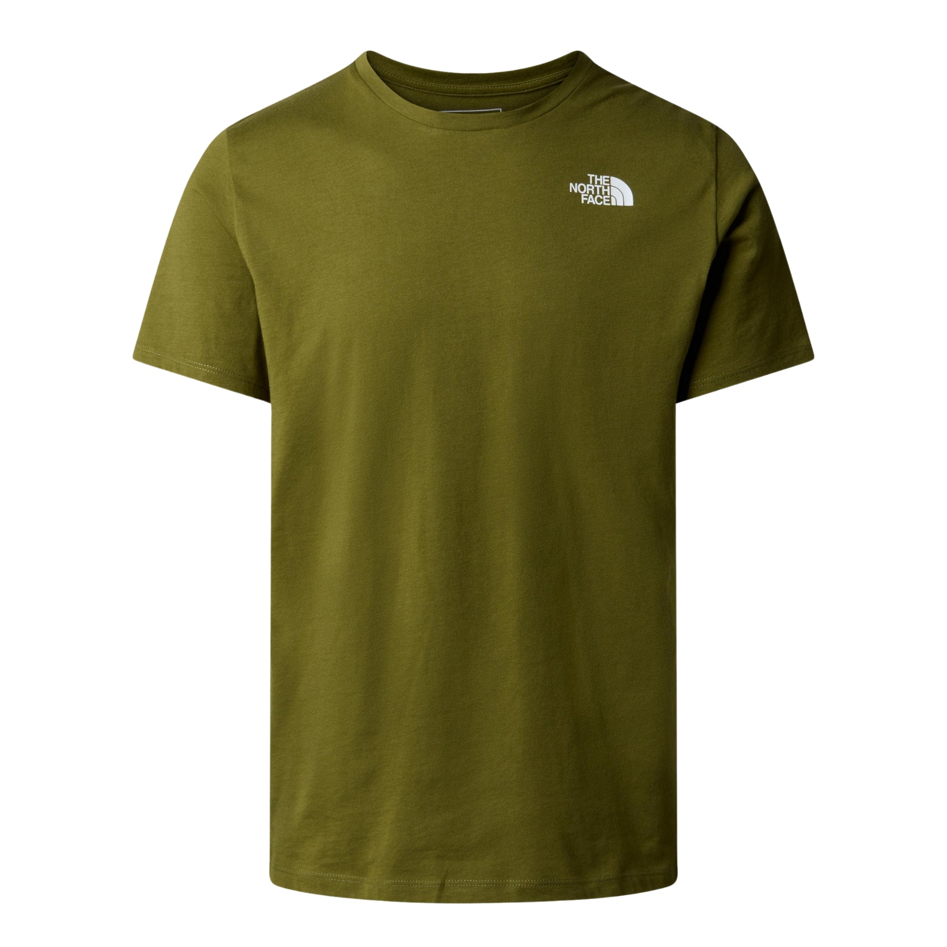 The North Face Foundation Mountain Lines Graphic T-Shirt Forest Olive. Foto da parte da frente.