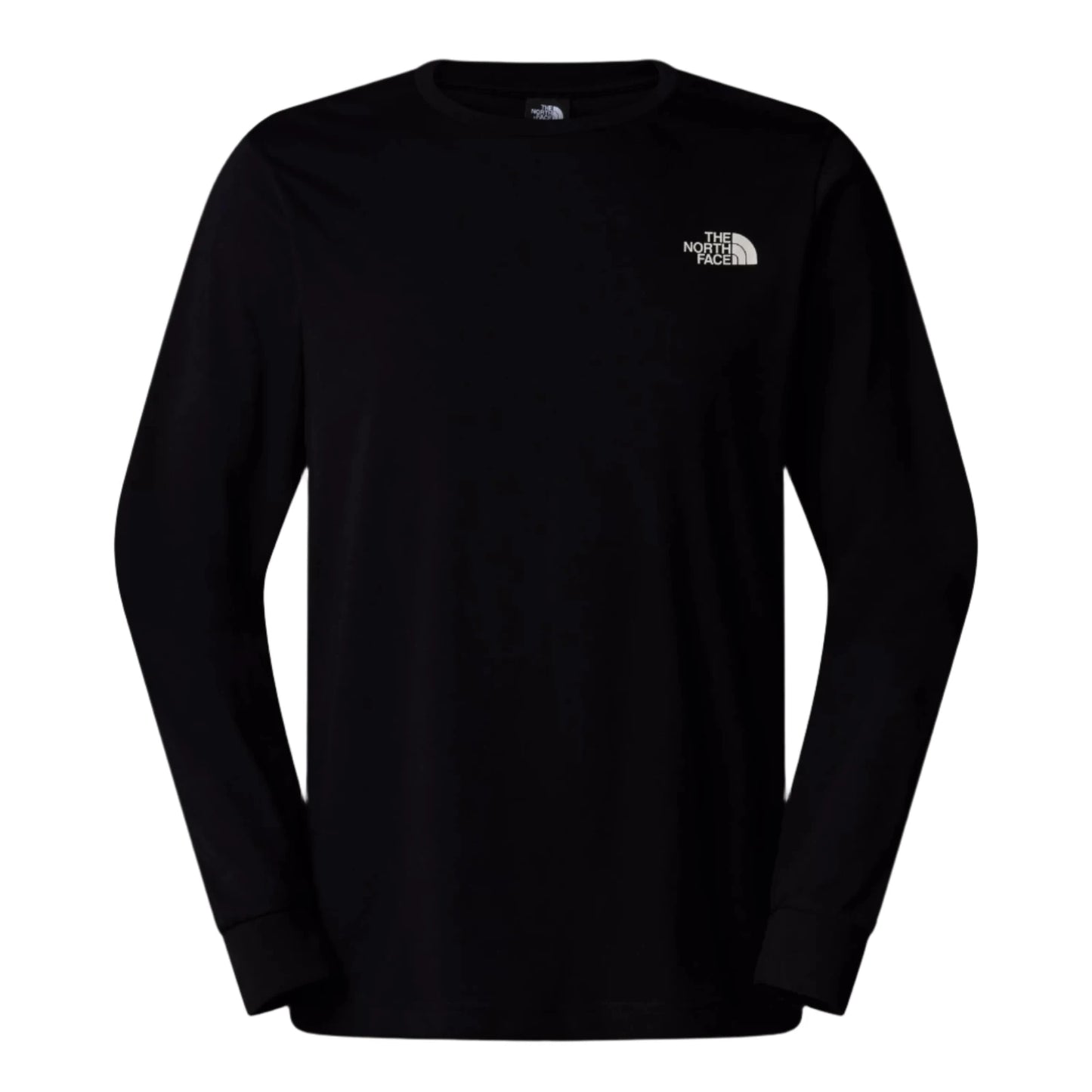 The North Face Topographic Long Sleeve T-Shirt TNF Black. Foto da parte da frente.