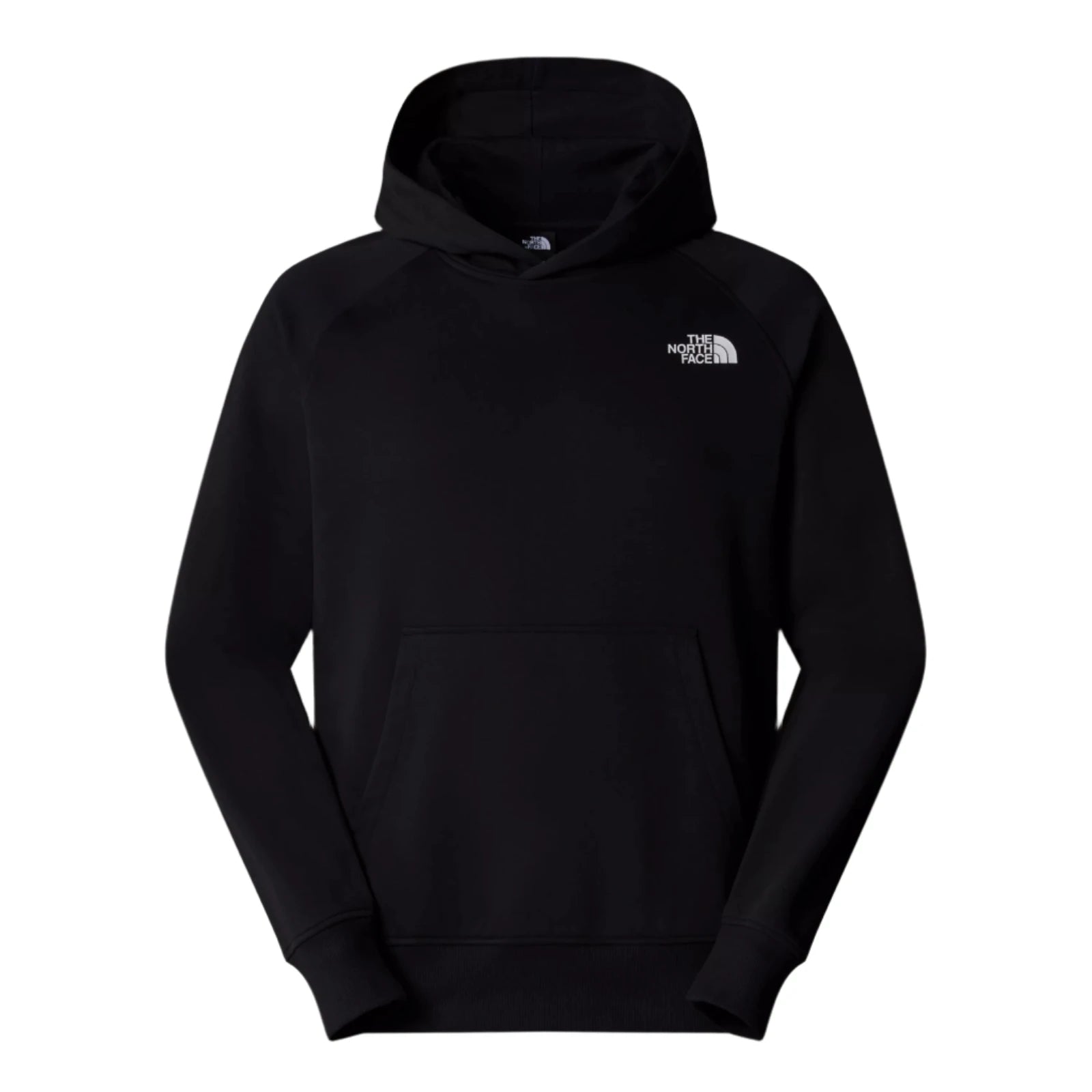 The North Face Raglan Redbox Hoodie TNF Black/TNF White. Foto da parte da frente.