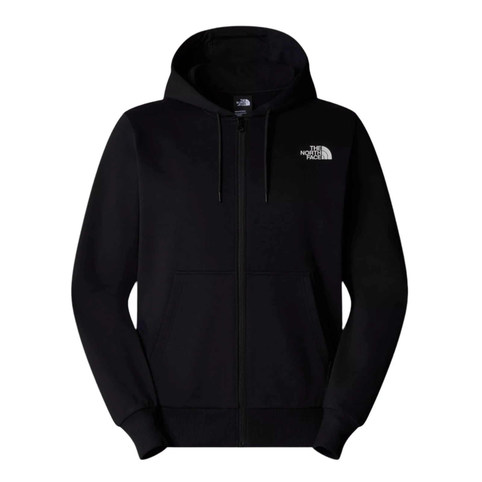 The North Face Simple Dome Full Zip Hoodie TNF Black. Foto da parte da frente.