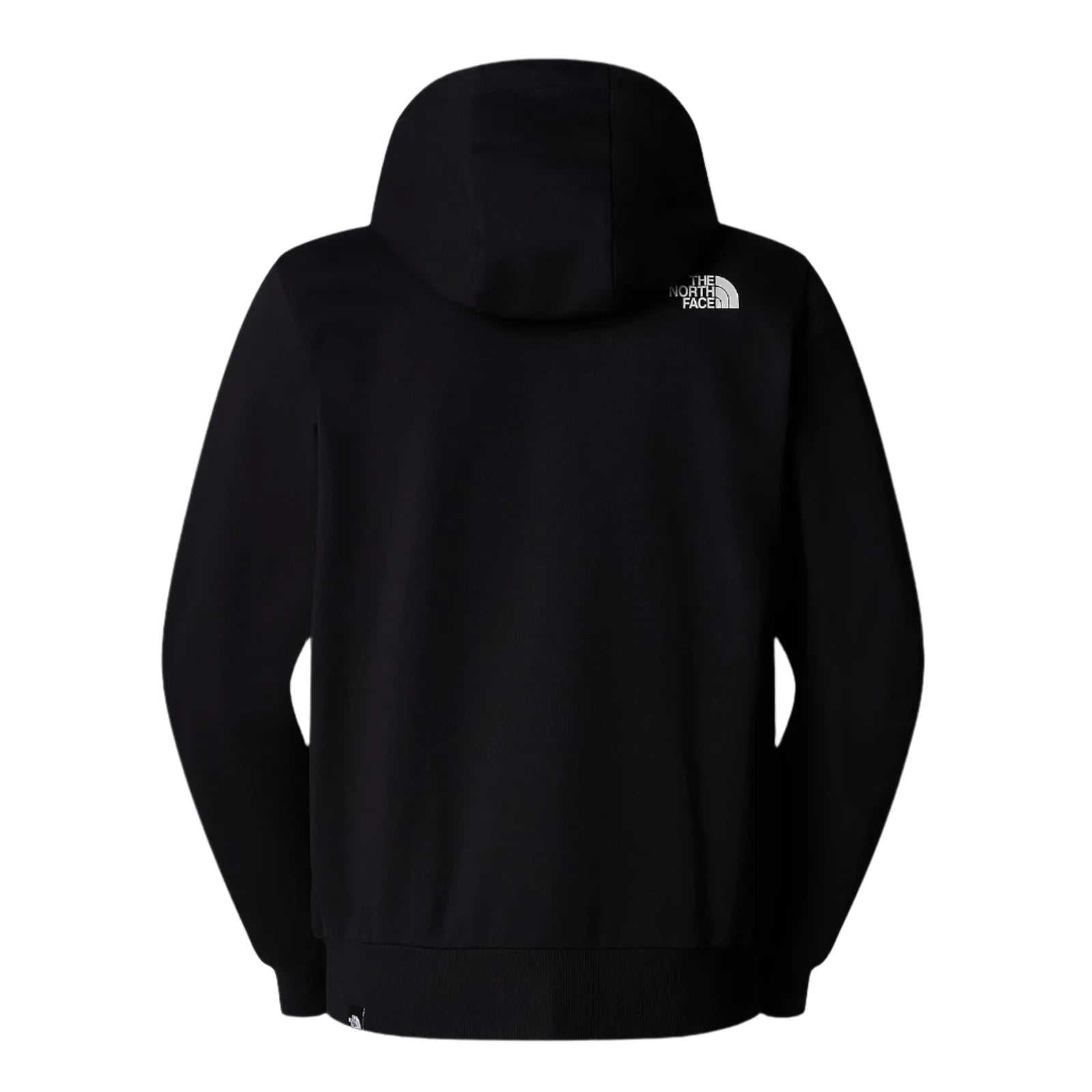 The North Face Simple Dome Full Zip Hoodie TNF Black. Foto da parte de trás.