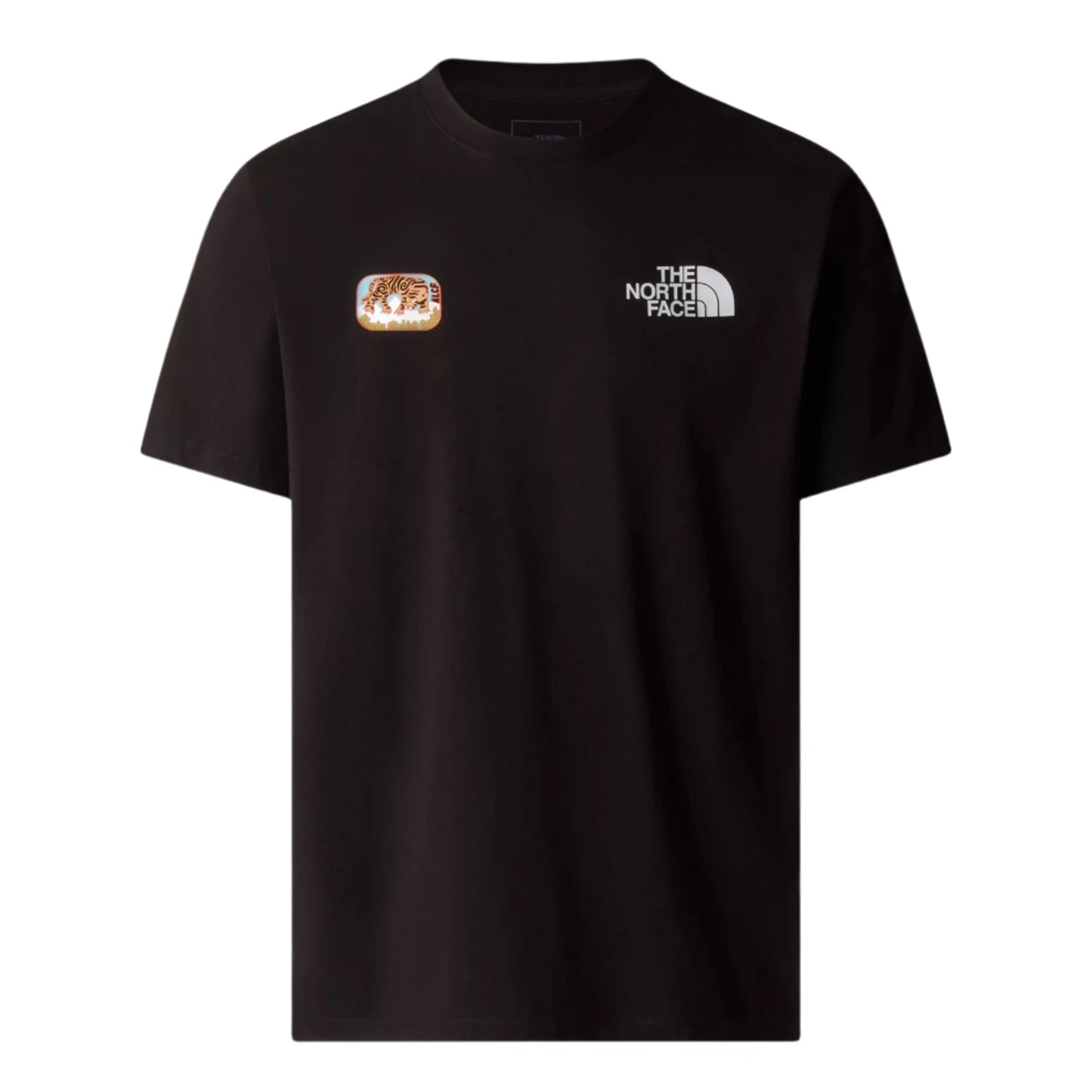 The North Face Climb Short Sleeve T-Shirt TNF Black/Khumbu Climbing. Foto da parte da frente.