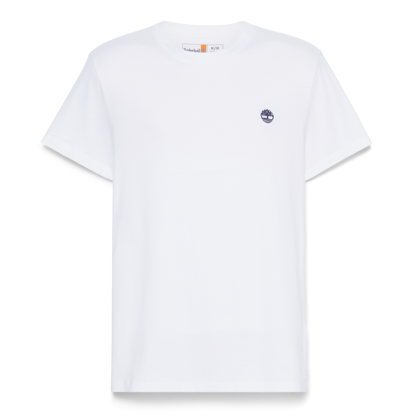 T-Shirt de manga curta para homem Timberland Dunstan River em Branco. Foto da parte da frente.
