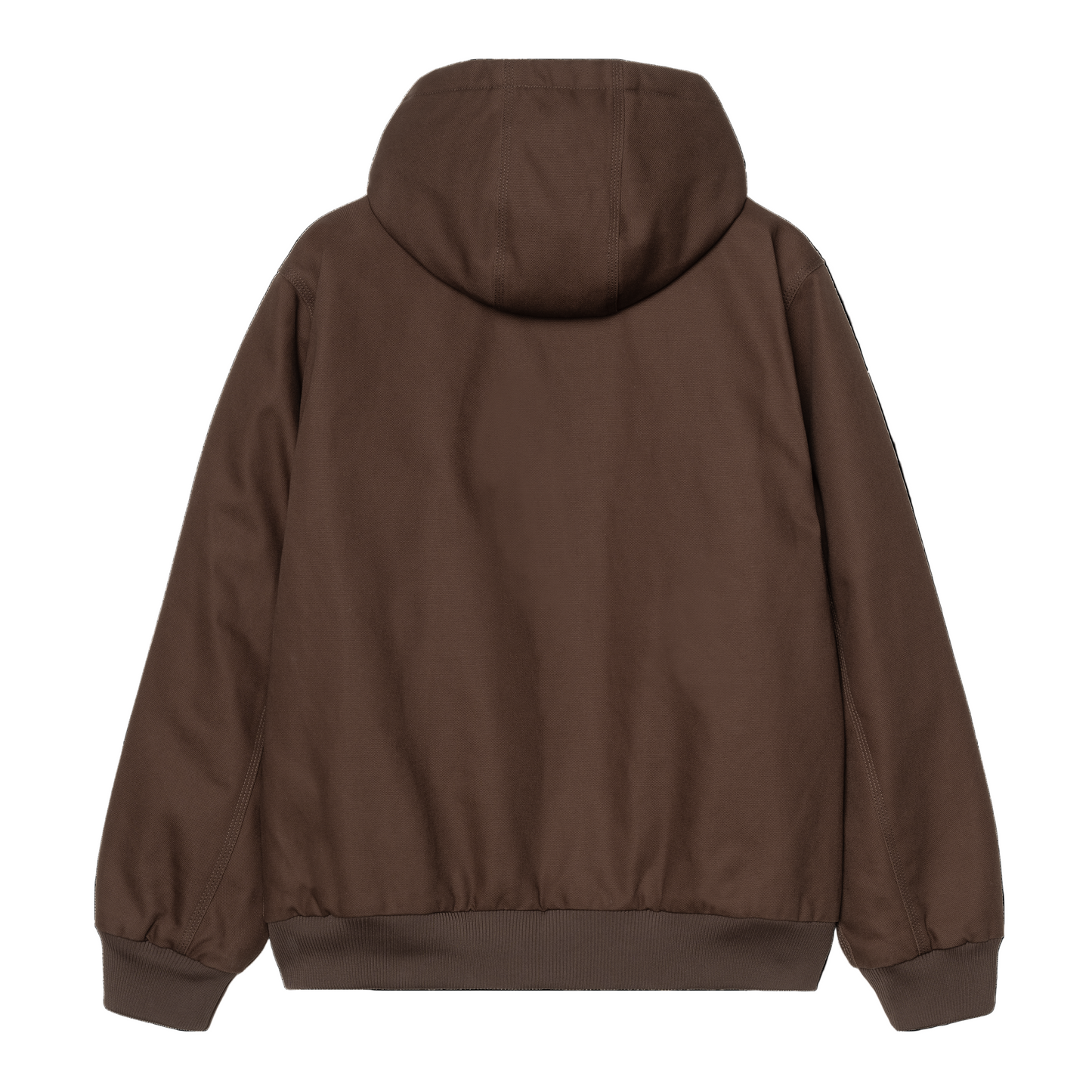 Casaco com carapuço para homem Carhartt WIP Active em Tobacco Rigid. Foto da parte de trás.