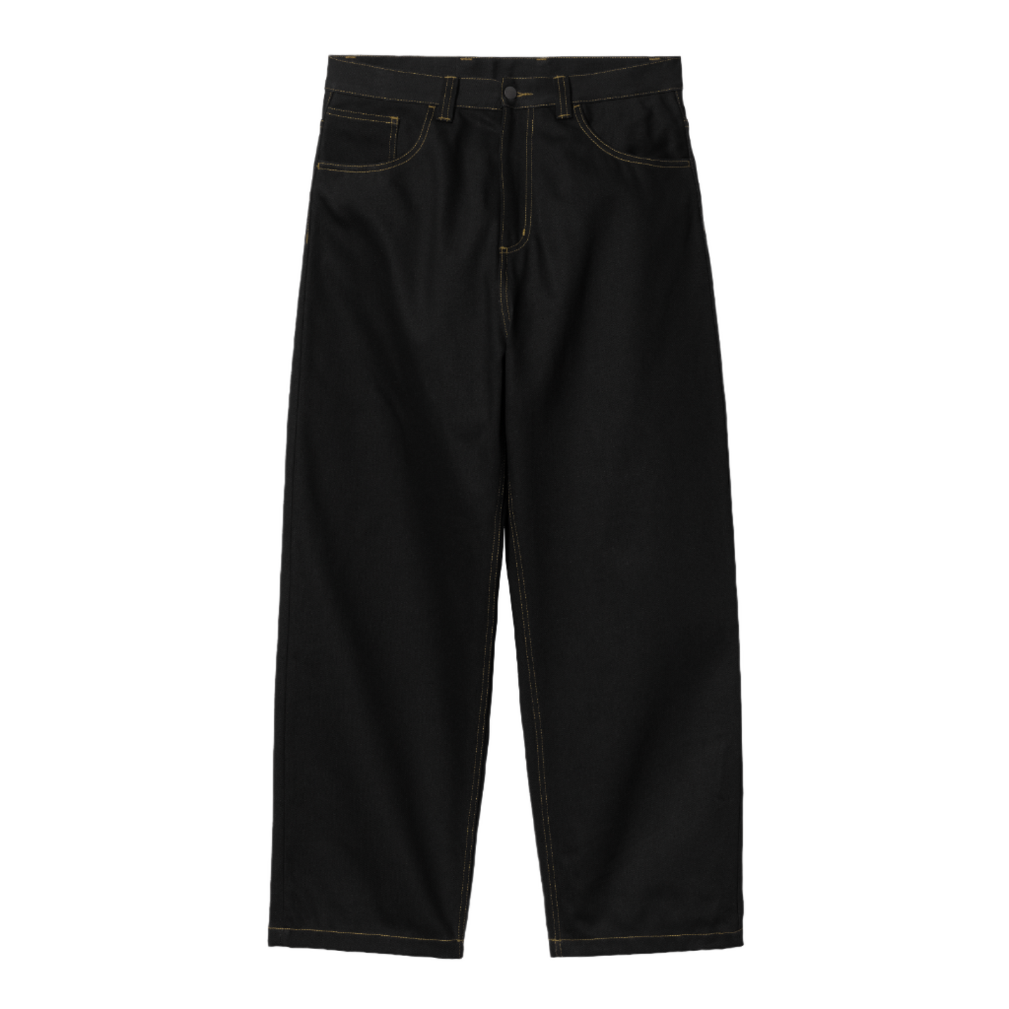 Carhartt WIP Brandon Pant Black Rigid. Foto da parte da frente.