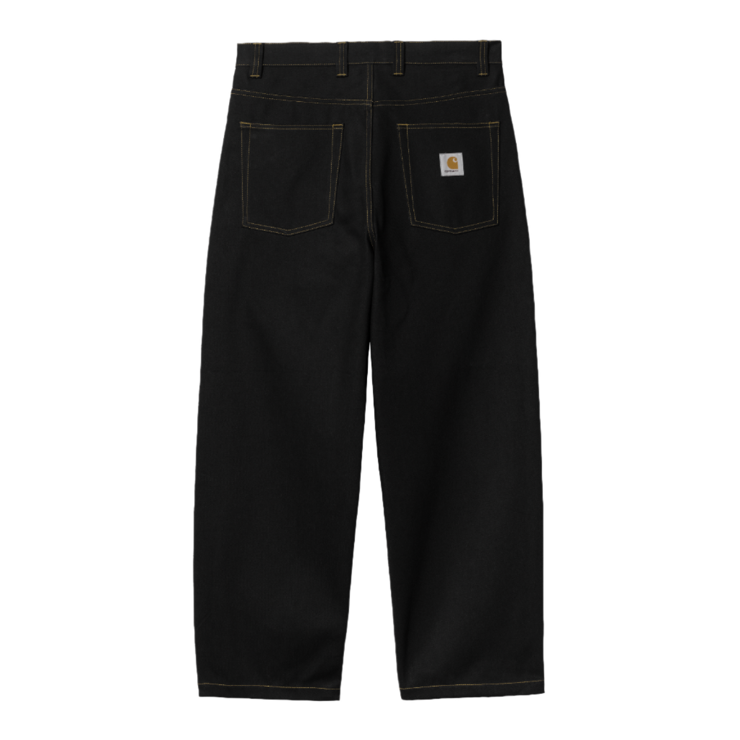 Carhartt WIP Brandon Pant Black Rigid. Foto da parte de trás.