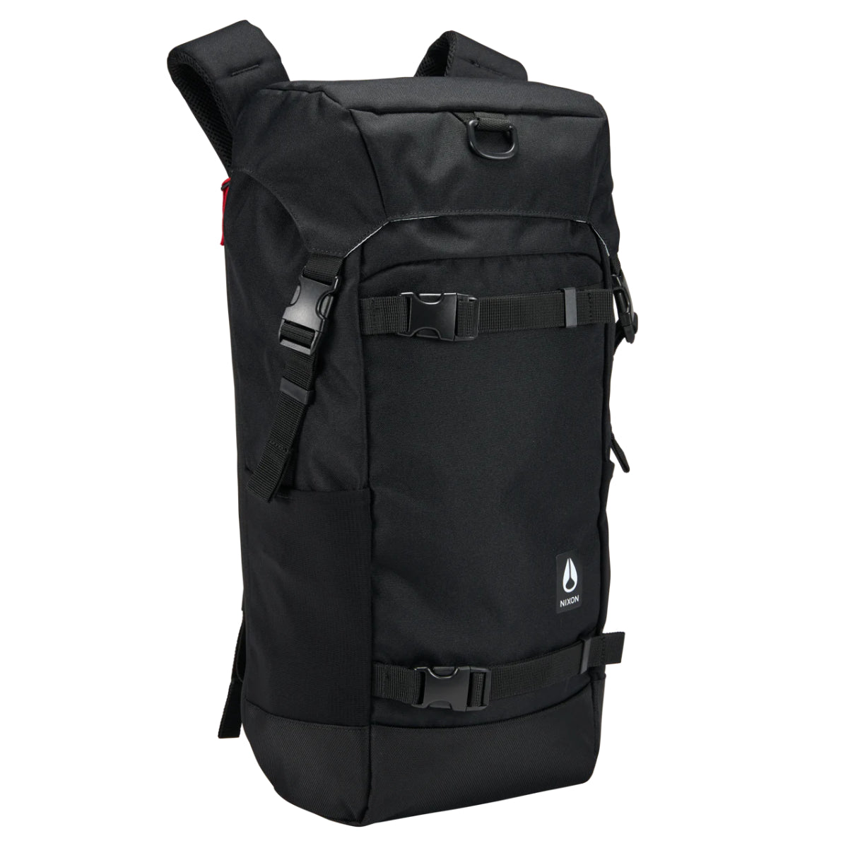 Nixon Landlock 4 Backpack Black. Foto da parte da frente a 3/4.