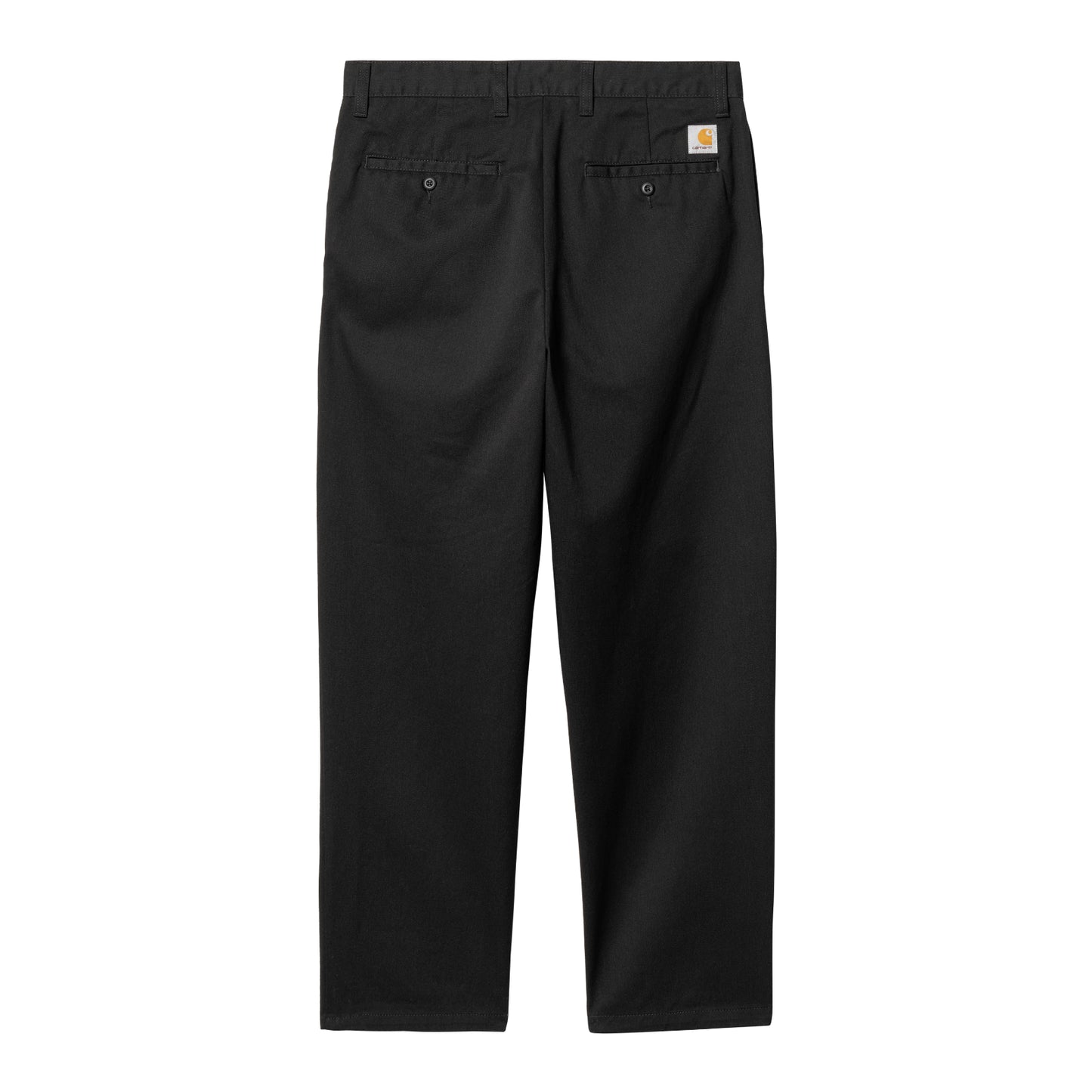 Carhartt WIP Calder Pant Black Rinsed. Foto da parte de trás.