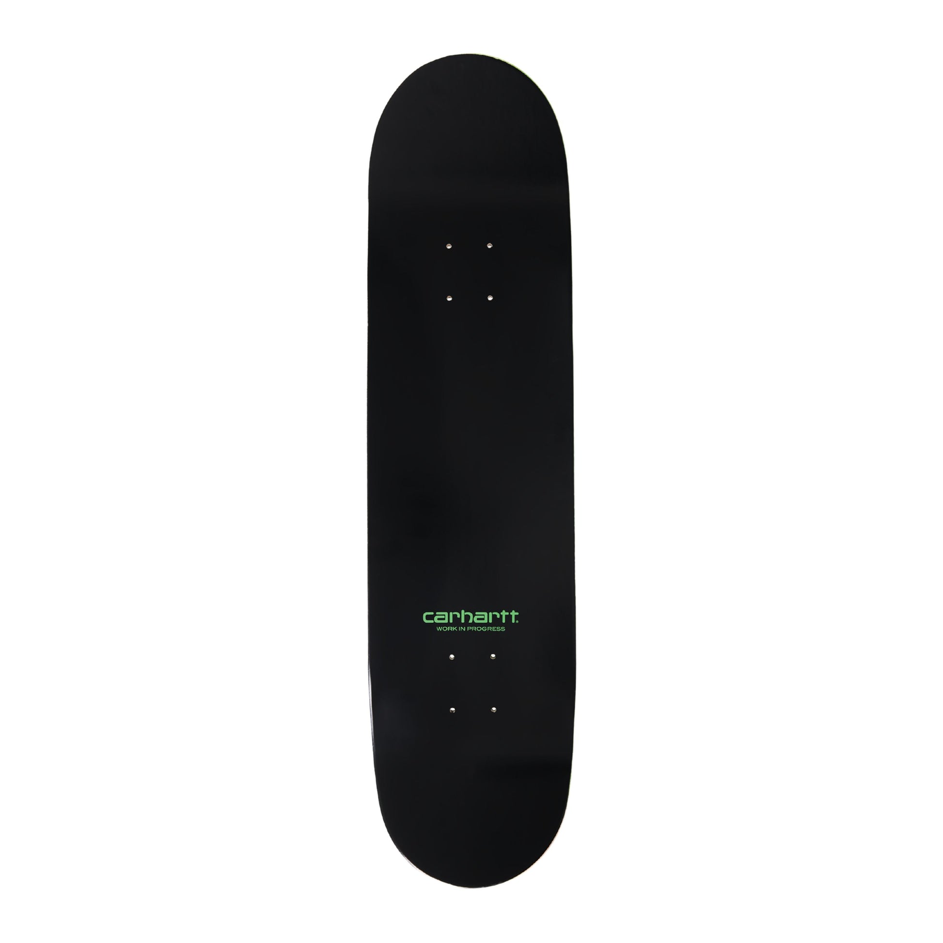 Tábua de skate Carhartt WIP 2 8,375 em Verde. Foto da parte de cima.