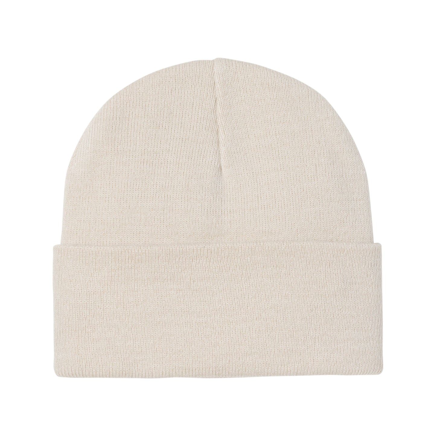 Gorro unissexo Carhartt WIP American Script em Natural. Foto da parte de trás.