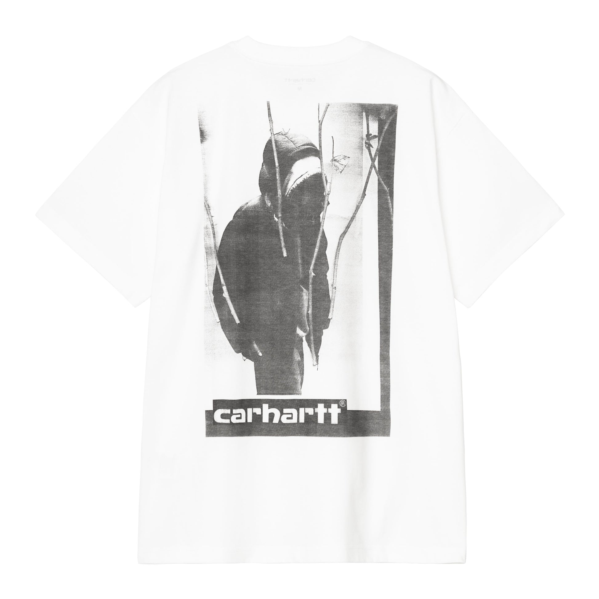 T-Shirt de manga curta para homem Carhartt WIP Archive Script em branco. Foto da parte de trás.