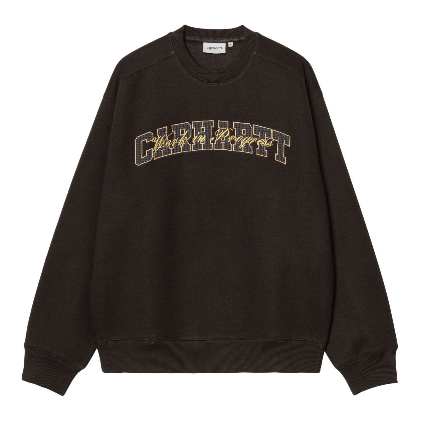 Sweat para homem Carhartt WIP Big School em Tobacco. Foto da parte da frente.