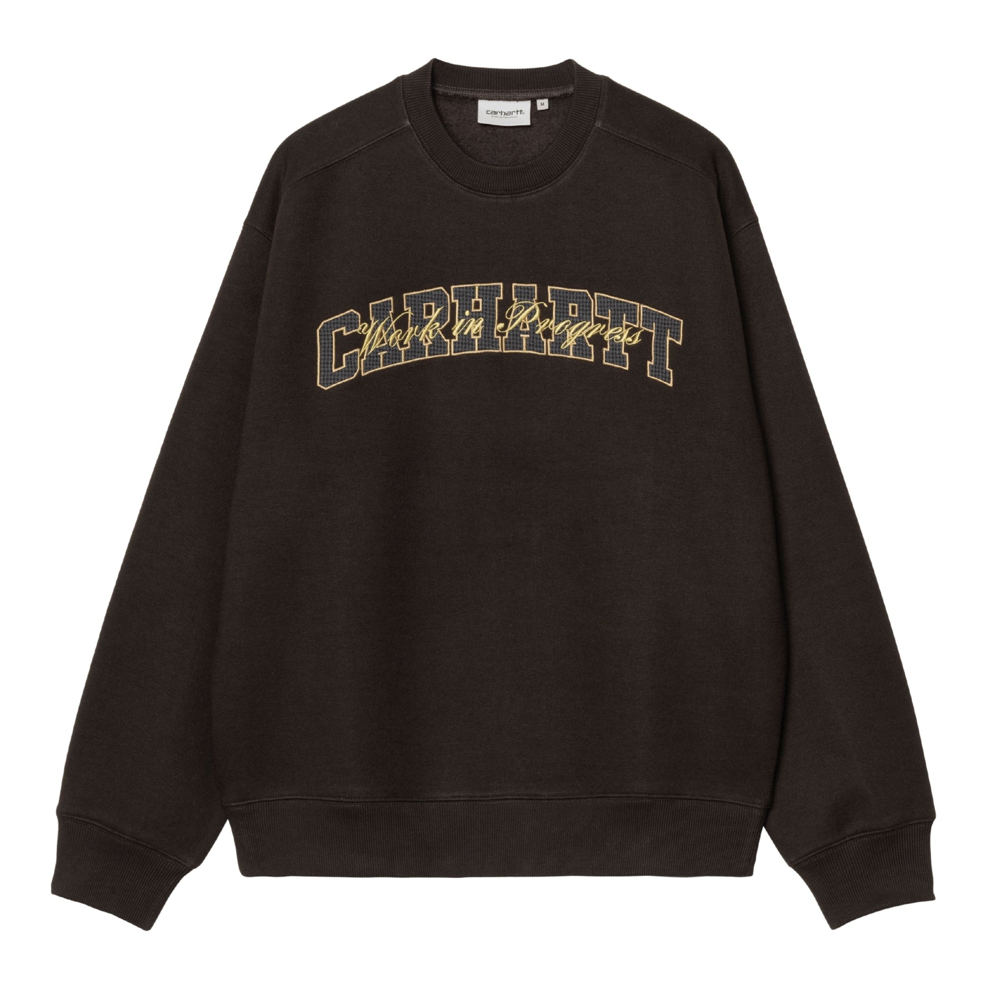 Sweat para homem Carhartt WIP Big School em Tobacco. Foto da parte da frente.