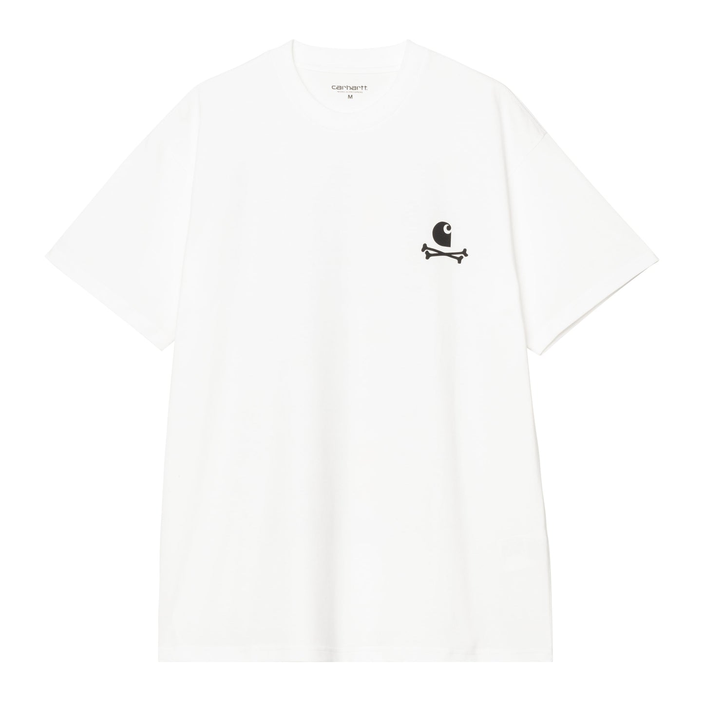 T-Shirt de manga curta Carhartt WIP C Logo Archive em Branco. Foto da parte da frente.