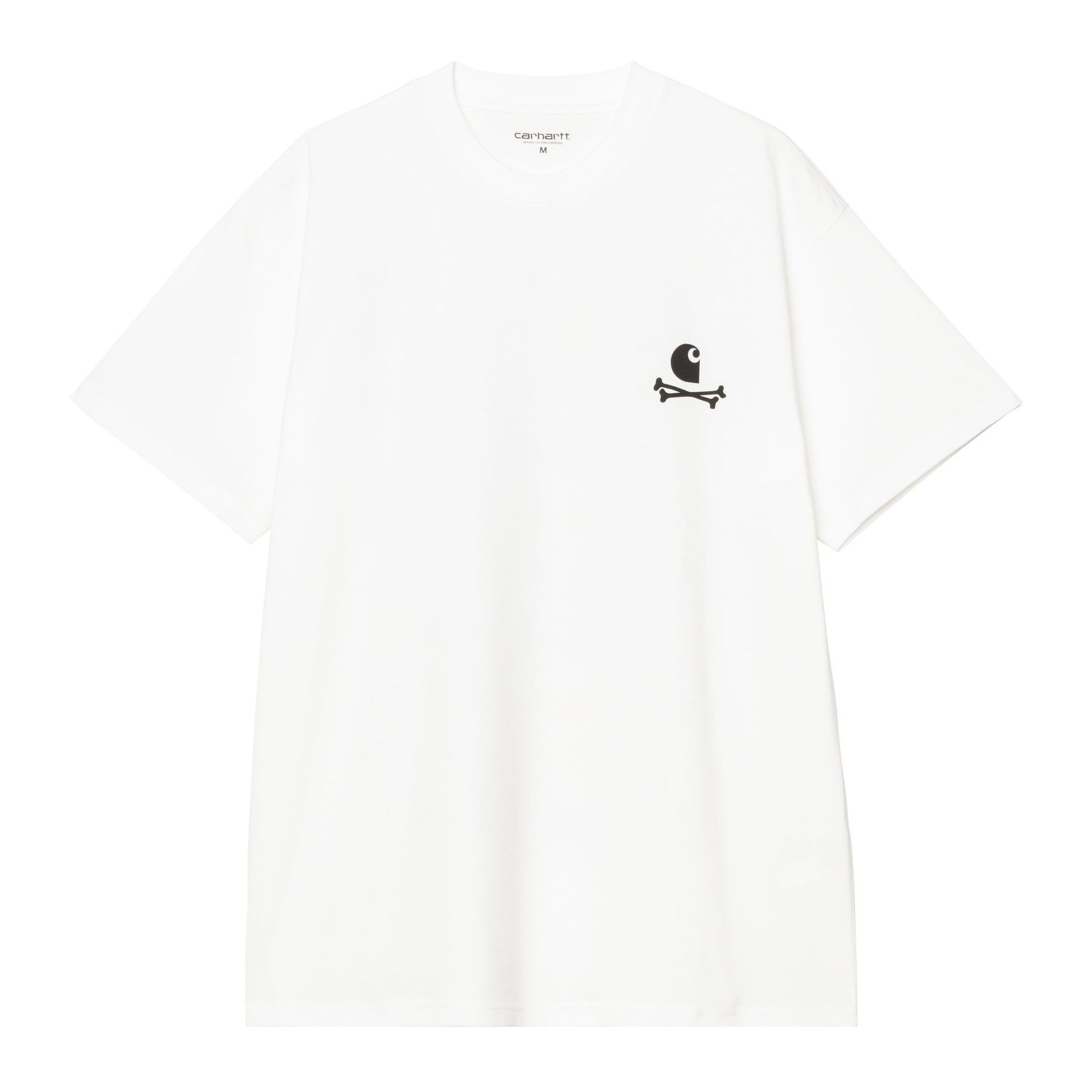 T-Shirt de manga curta Carhartt WIP C Logo Archive em Branco. Foto da parte da frente.