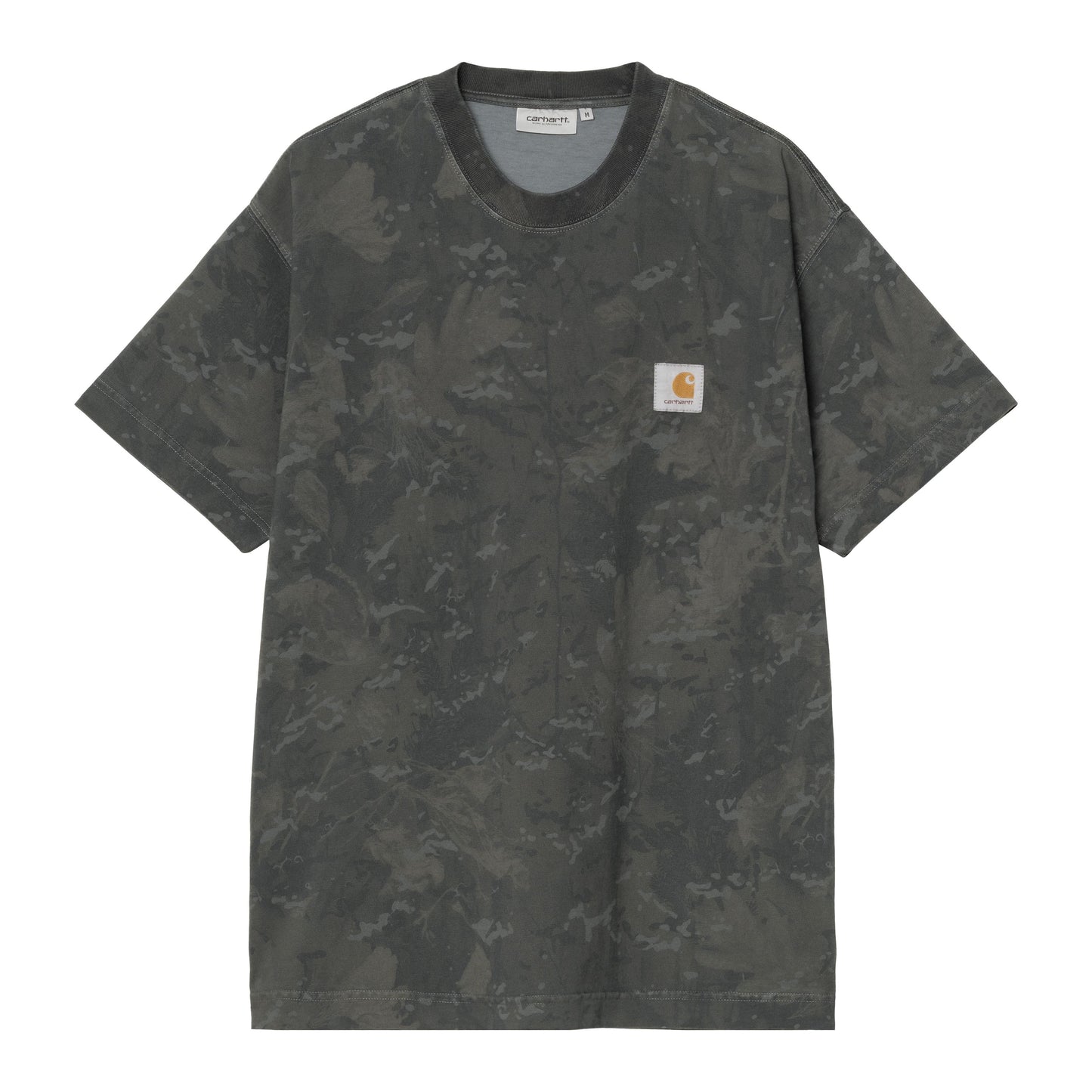 T-Shirt de manga curta para homem Carhartt WIP Camo Combi em Verde/Graphite. Foto da parte da frente.