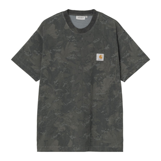 T-Shirt de manga curta para homem Carhartt WIP Camo Combi em Verde/Graphite. Foto da parte da frente.