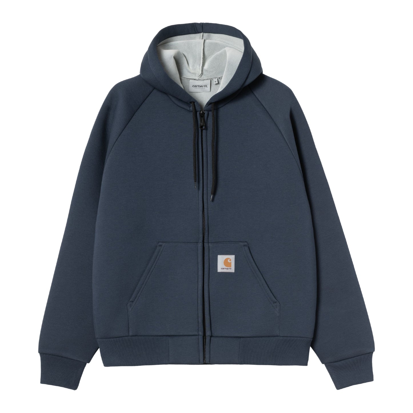 Casaco com carapuço para homem Carhartt WIP Car-Lux em Jupiter/Grey. Foto da parte da frente.