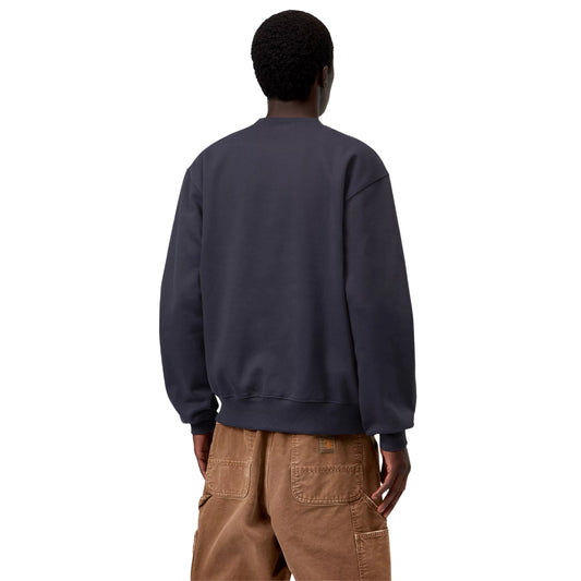 Sweat para homem Carhartt WIP Carhartt Sweat em Dark Navy/Dark Scarab