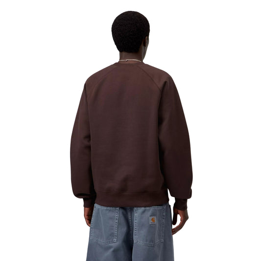Sweat para homem Carhartt WIP Chase em Palisander / Gold