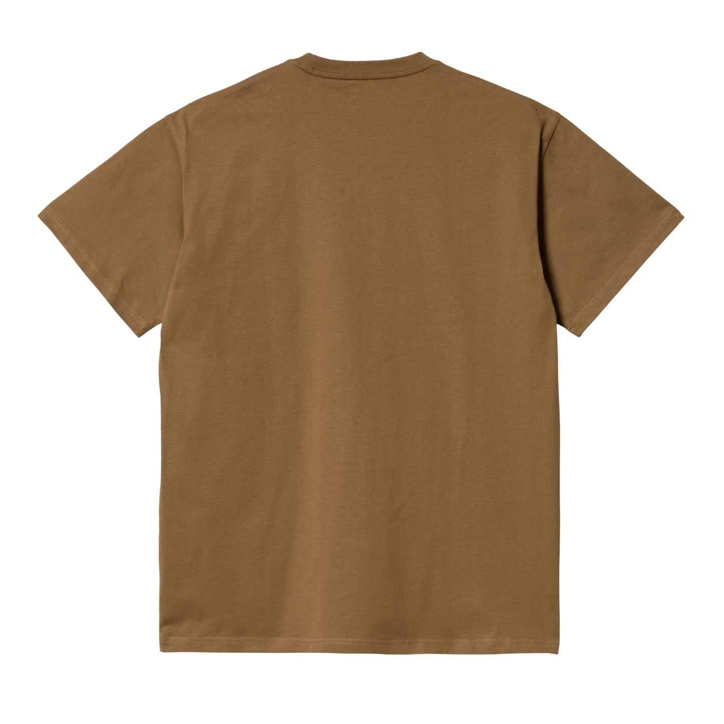 T-Shirt de manga curta para homem Carhartt WIP Chase em Hamilton Brown / Gold. Foto da parte de trás.