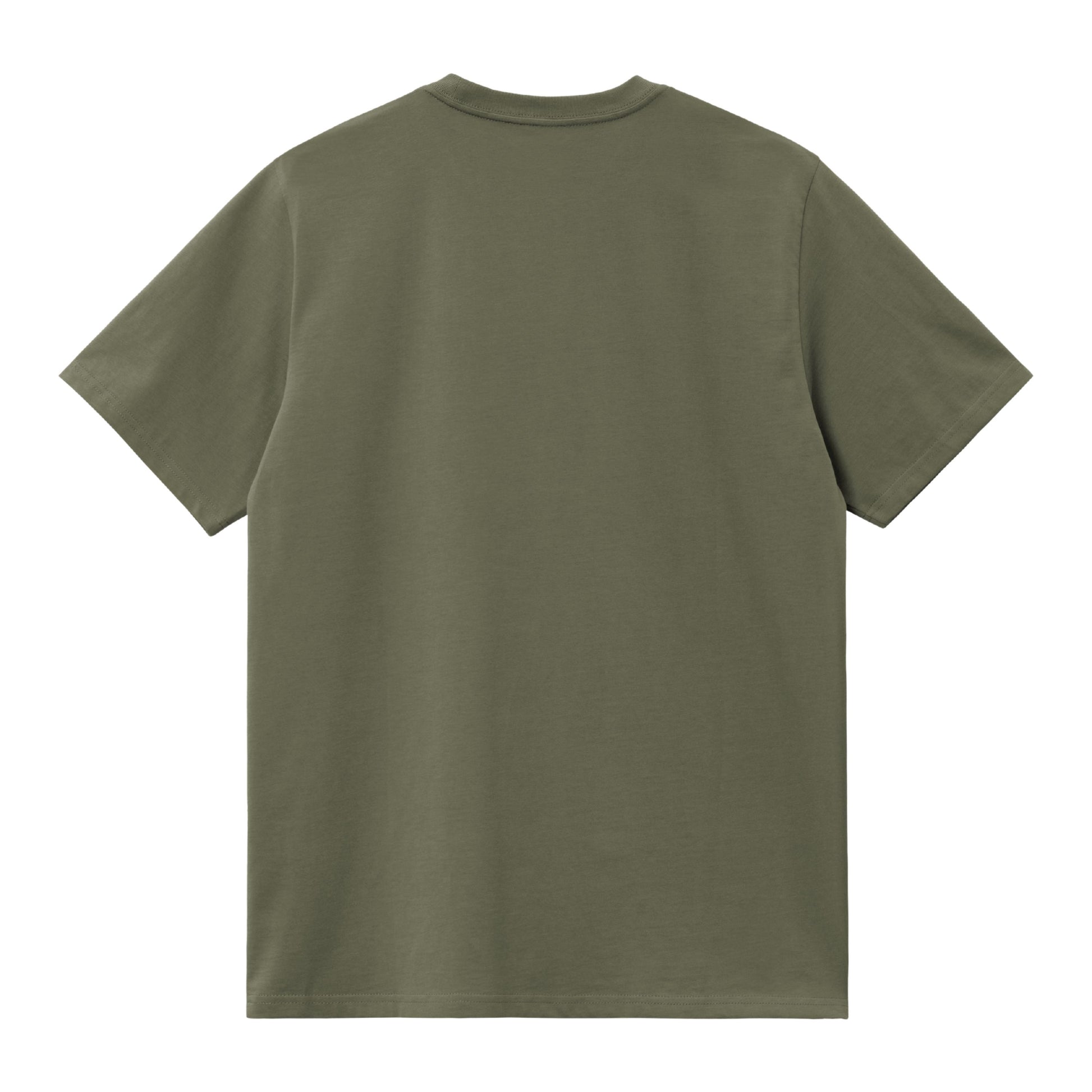 T-Shirt de manga curta para homem Carhartt WIP Chase em Leaf / Gold. Foto da parte de trás.