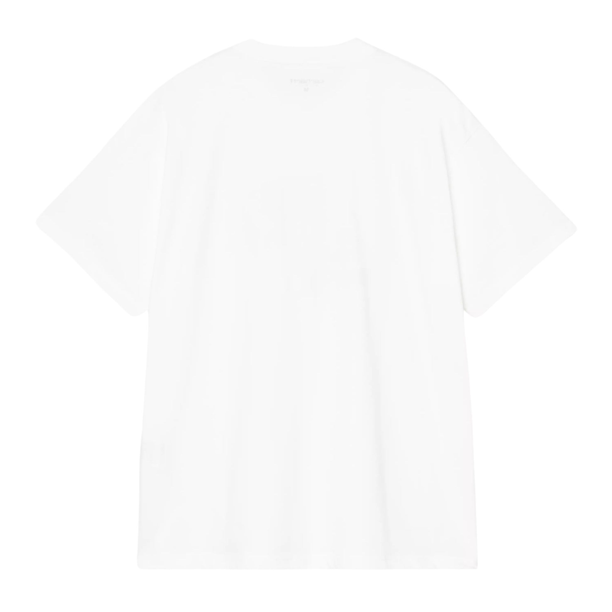 T-shirt de manga curta para homem Carhartt WIP Cheese Toast em Branco. Foto da parte de trás.