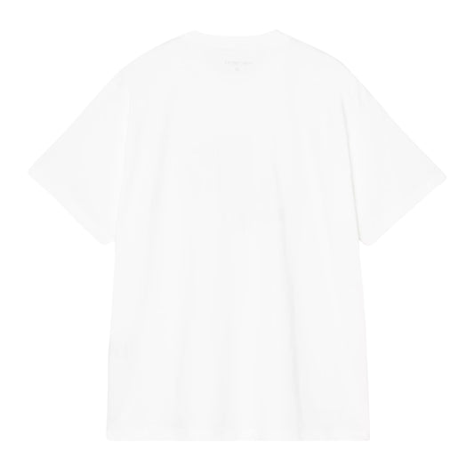 T-shirt de manga curta para homem Carhartt WIP Cheese Toast em Branco. Foto da parte de trás.
