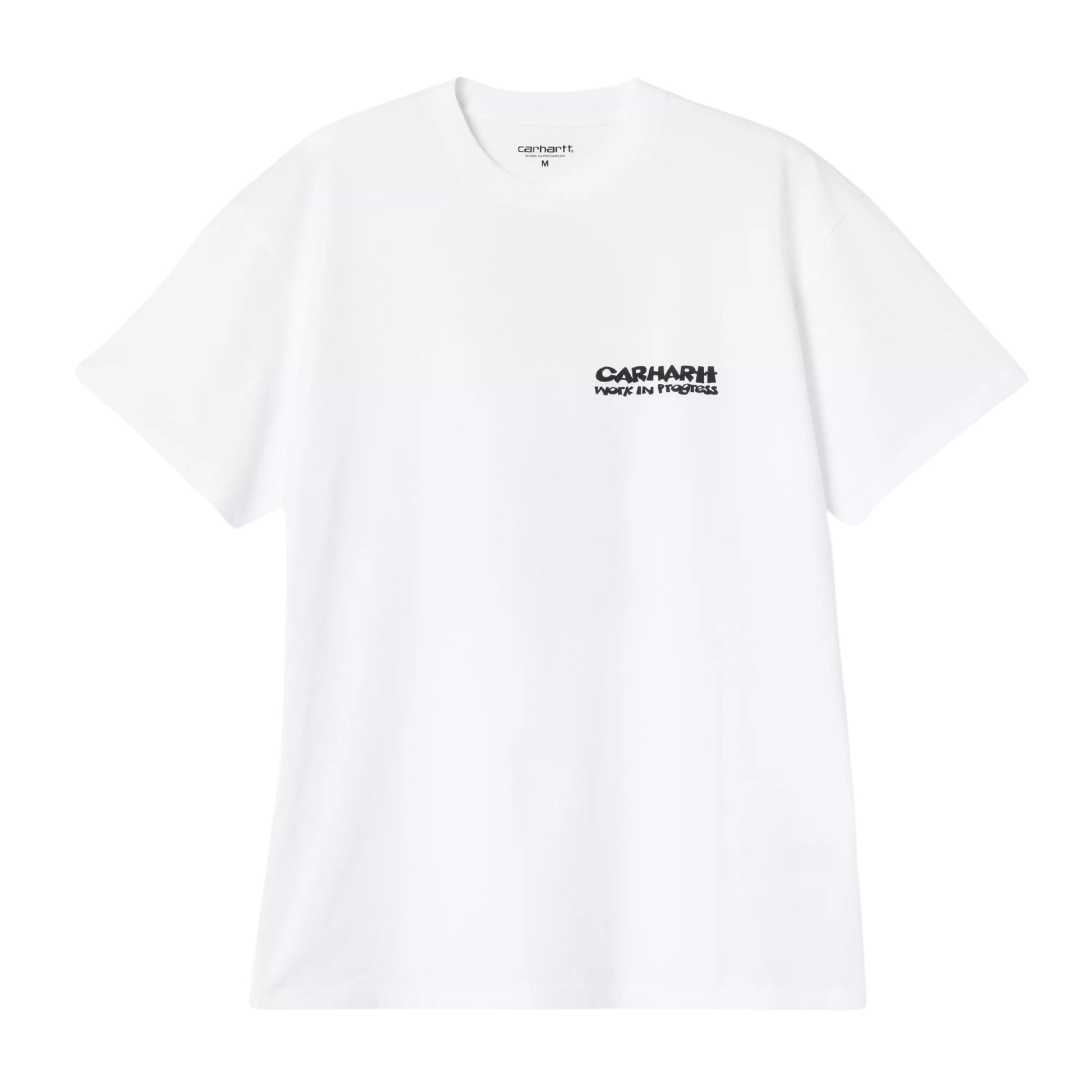 T-Shirt de manga curta para homem Carhartt WIP Cubist em Branco. Foto da parte da frente.