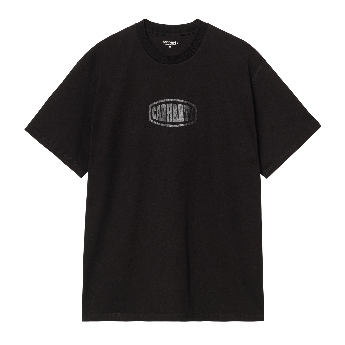 T-Shirt de manga curta para homem Carhartt WIP Four Star em Preto. Foto da parte da frente.