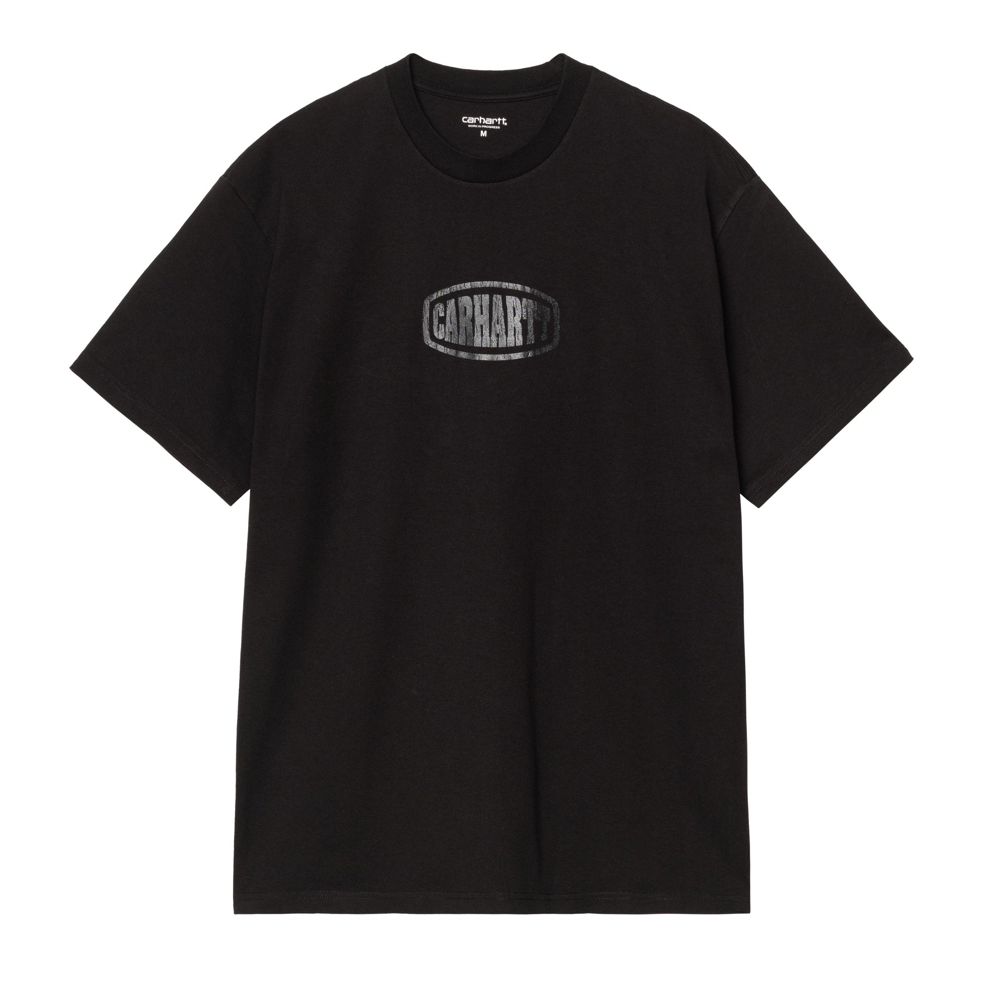 T-Shirt de manga curta para homem Carhartt WIP Four Star em Preto. Foto da parte da frente.