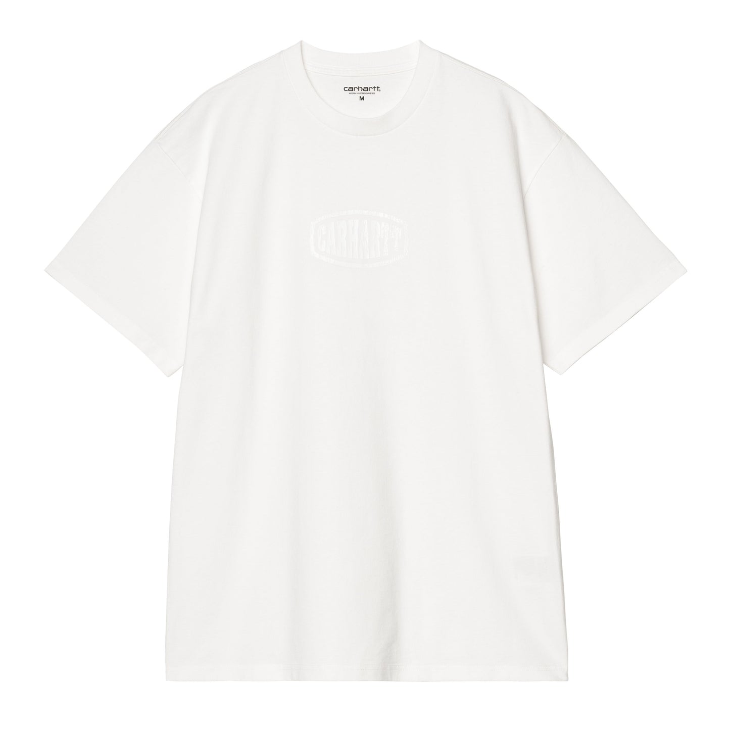 T-Shirt de manga curta para homem Carhartt WIP Four Star em Branco. Foto da parte da frente.
