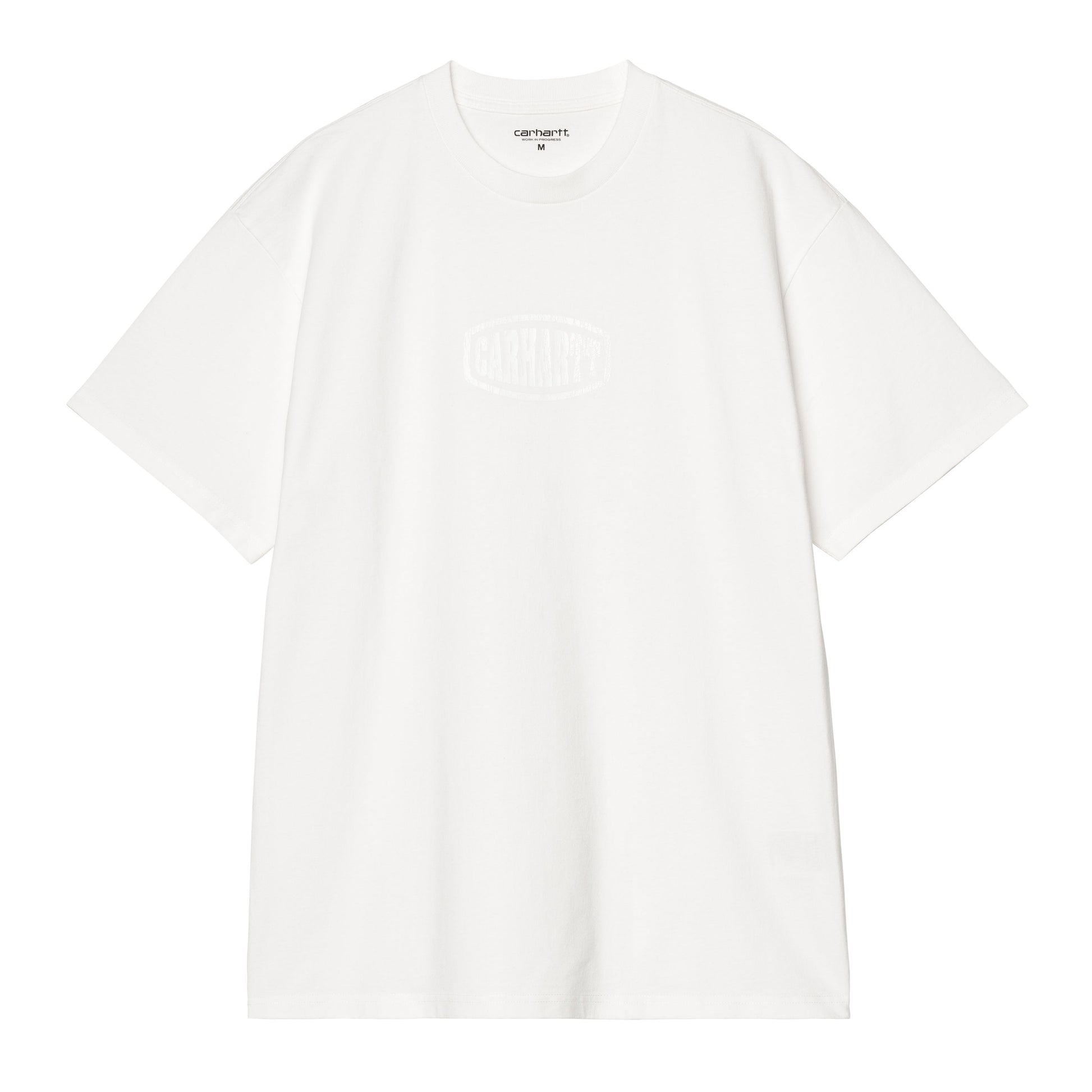 T-Shirt de manga curta para homem Carhartt WIP Four Star em Branco. Foto da parte da frente.