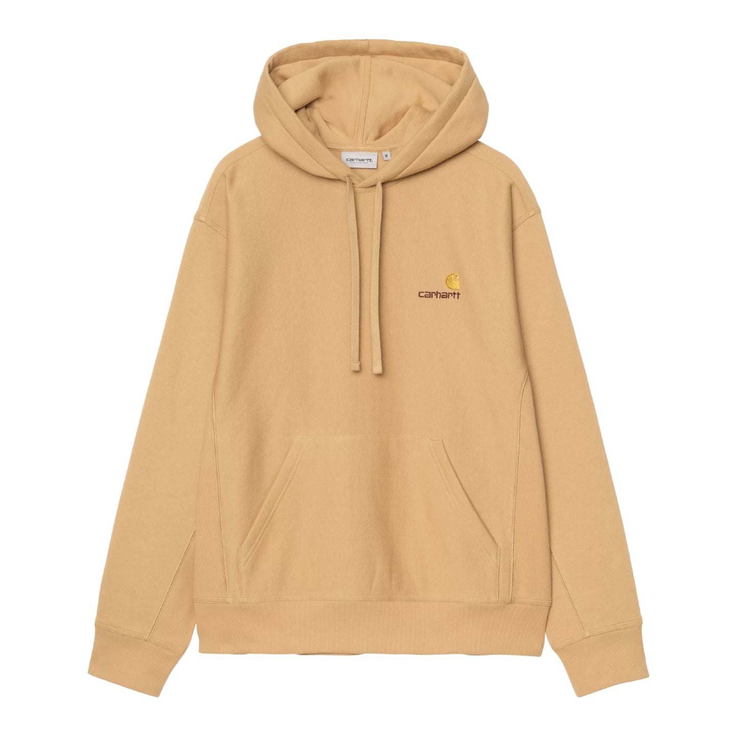 Sweat com carapuço para homem Carhartt WIP Hooded American Script Sweat em Dusty H Brown
