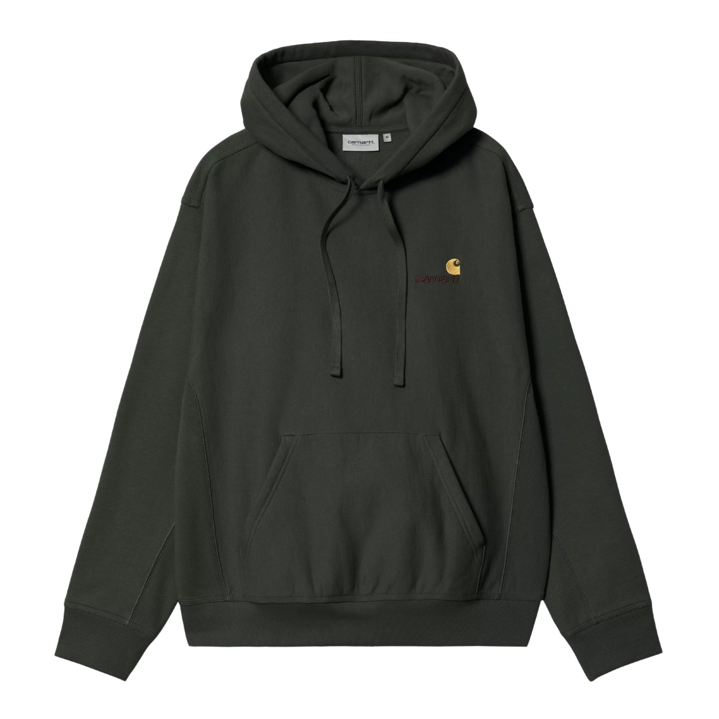 Sweat com carapuço para homem Carhartt WIP Hooded American Script Sweat em Raven