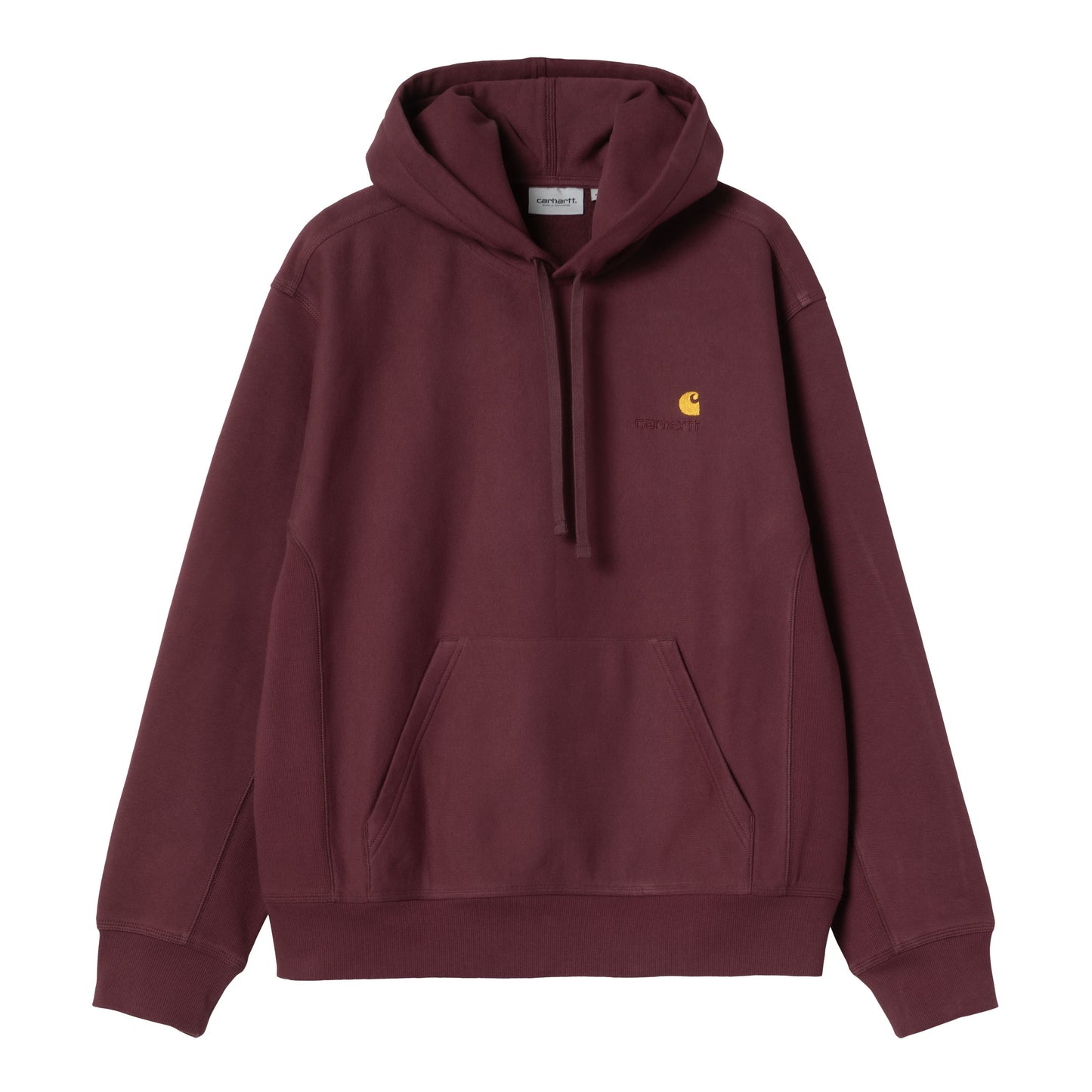 Sweat com carapuço para homem Carhartt WIP American Script em Rondo. Foto da parte da frente.