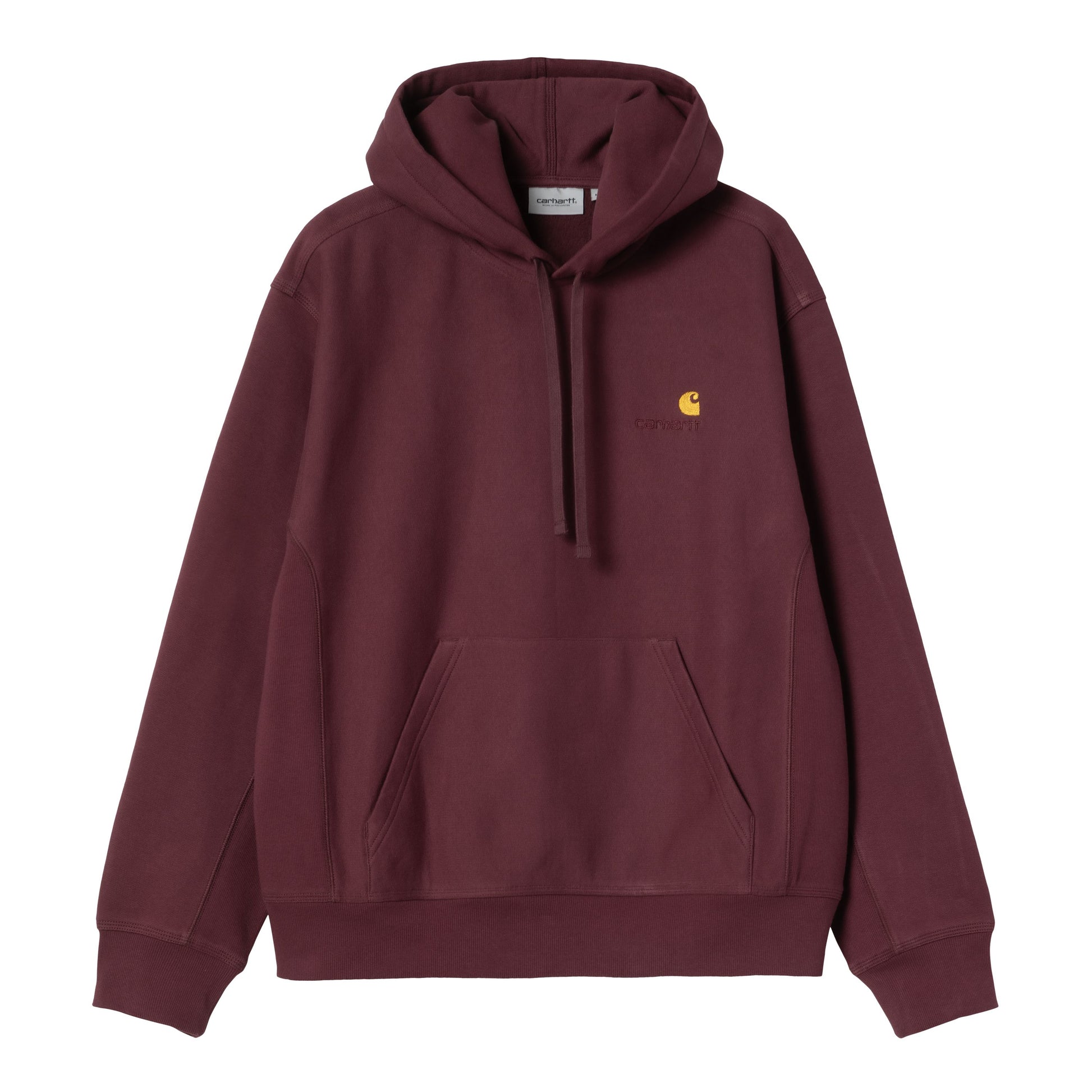 Sweat com carapuço para homem Carhartt WIP American Script em Rondo. Foto da parte da frente.