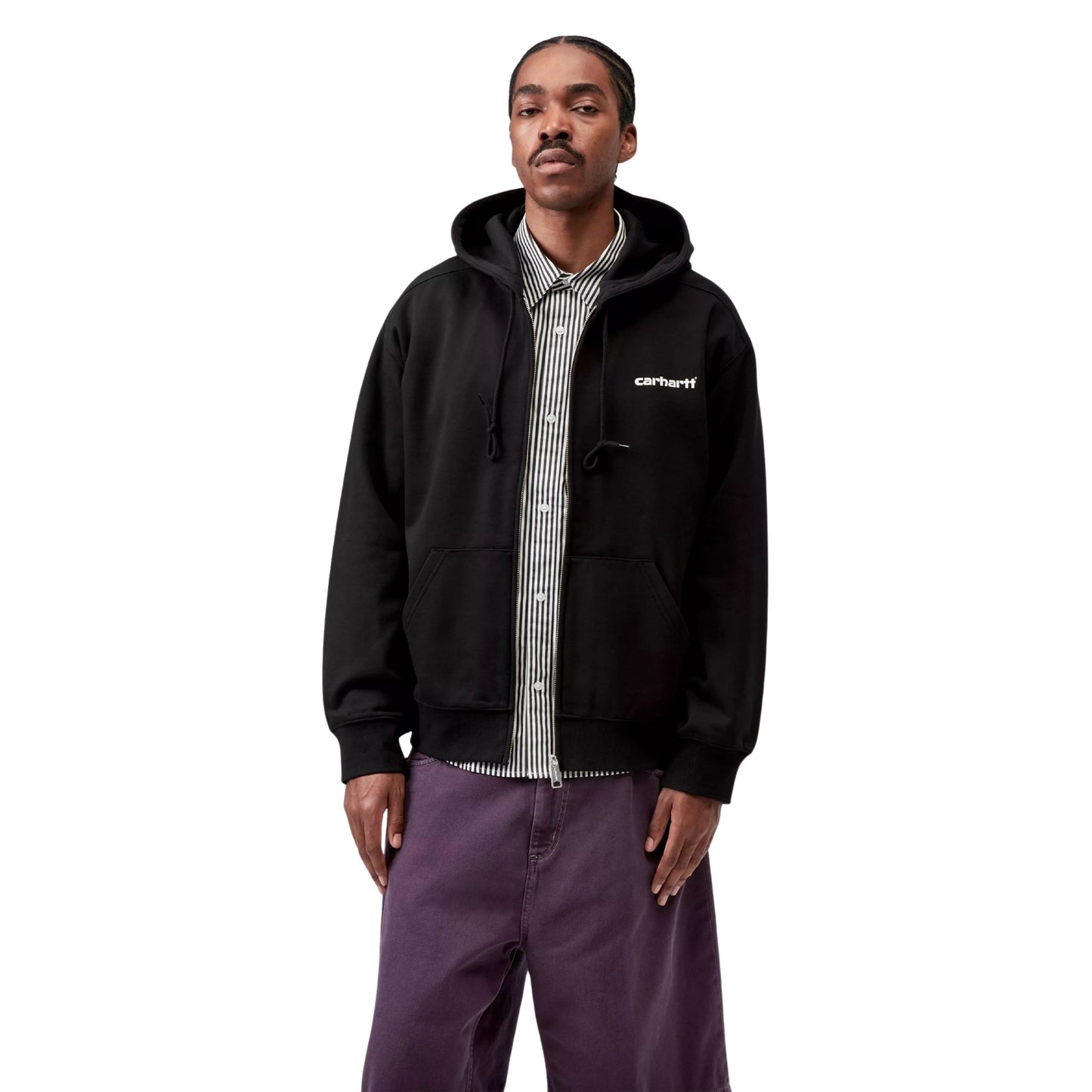 Carhartt WIP Hooded Archive Lines Jacket Black