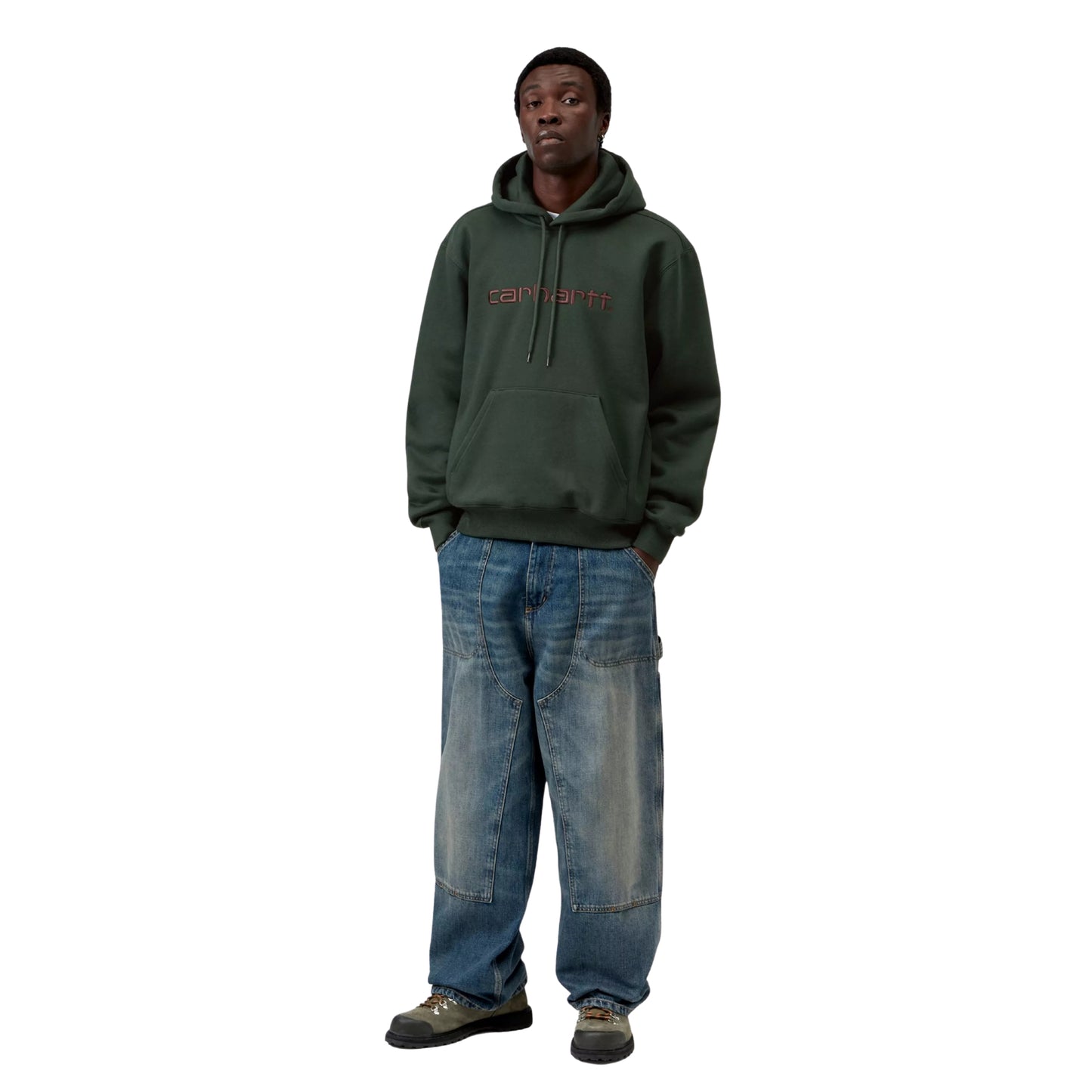Sweat com carapuço para homem Carhartt WIP Carhartt em Dark Scarab/Palisander