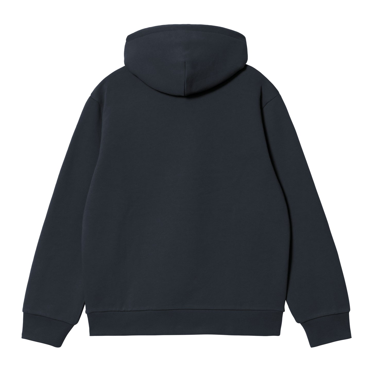 Sweat com carapuço para homem Carhartt WIP Carhartt em Deep Night/Palisander. Foto da parte de trás.