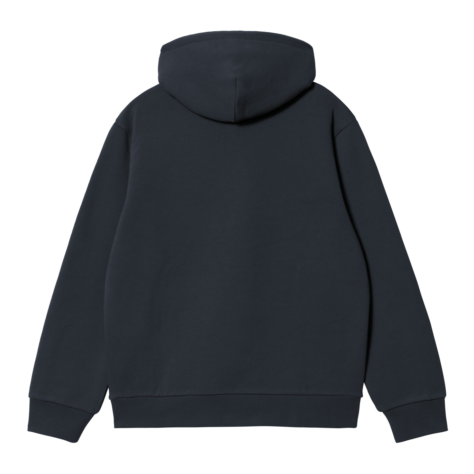 Sweat com carapuço para homem Carhartt WIP Carhartt em Deep Night/Palisander. Foto da parte de trás.