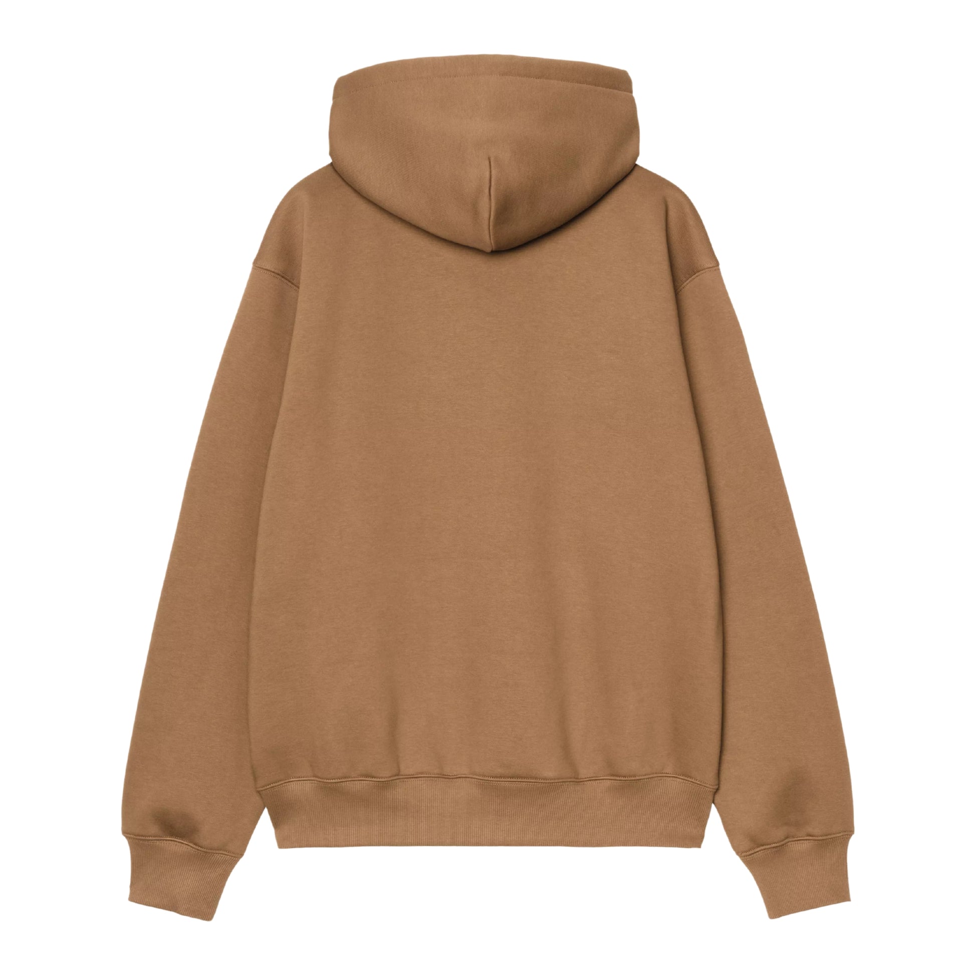 Sweat com carapuço para homem Carhartt WIP Carhartt Sweat em WIP Hamilton Brown/Black. Produto sem modelo, vista traseira.