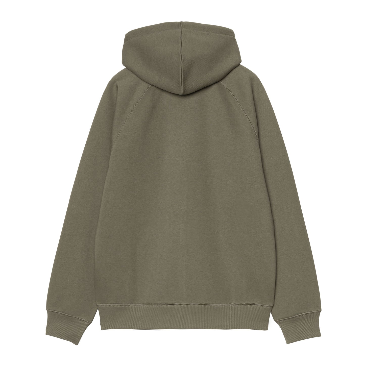 Casaco com capuz para homem Carhartt WIP Hooded Chase em Leaf / Gold. Foto da parte de trás.