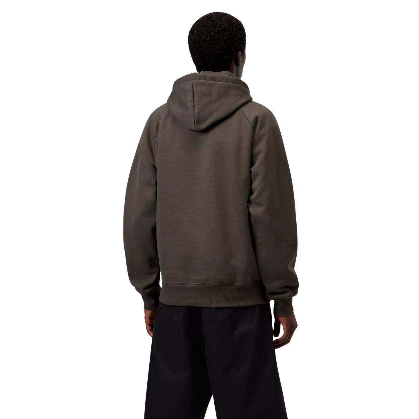Sweat com carapuço para homem Carhartt WIP Chase em Shungite / Gold