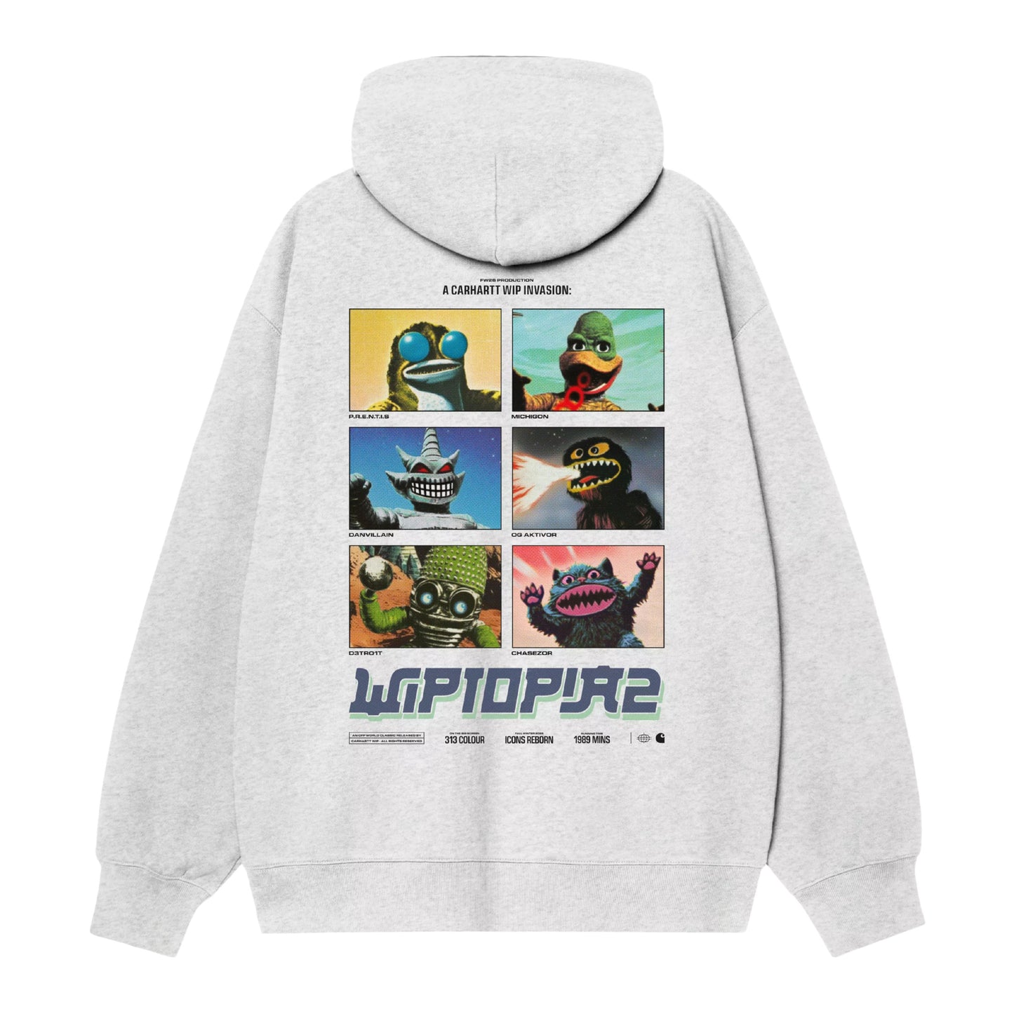 Sweat com carapuço para homem Carhartt WIP Wiptopia II em Ash Heather